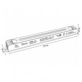 Блок питания для светодиодной ленты Feron LB006 300W 24V IP20 диммируемый