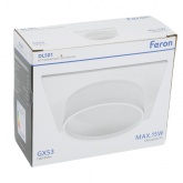 Светильник потолочный встраиваемый Feron DL501 под лампу GX53 15W 230V белый, квадратный