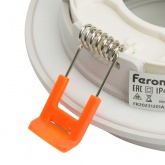 Светильник потолочный встраиваемый Feron DL504 под лампу GX53 15W 230V IP44 белый, круглый