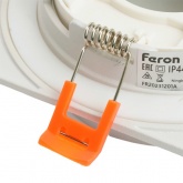 Светильник потолочный встраиваемый Feron DL505 под лампу GX53 15W 230V IP44 белый, квадратный
