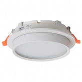Светильник потолочный встраиваемый Feron DL704 под лампу GX70 25W 230V IP44 белый, круглый