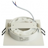 Светильник потолочный встраиваемый Feron DL506 под лампу GX53 15W 230V белый + черный, квадратный