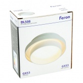 Светильник потолочный встраиваемый Feron DL508 под лампу GX53 15W 230V белый