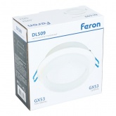 Светильник потолочный встраиваемый Feron DL509 под лампу GX53 15W 230V белый