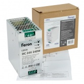 Блок питания Feron LB008 на DIN-рейку 240W 24V IP20 для светодиодной ленты 63x125.5x113mm
