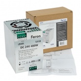 Блок питания Feron LB008 на DIN-рейку 480W 24V IP20 для светодиодной ленты 63x125.5x113mm