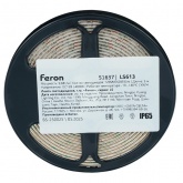 Светодиодная лента Feron LS613 120SMD(2835) 9.6W/м 4000К 12V IP65 5000x8x1,84mm белый