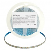 Светодиодная лента Feron LS617 240SMD(2835) 19W/м 4000К 12V IP20 5000x10x1.22mm белый