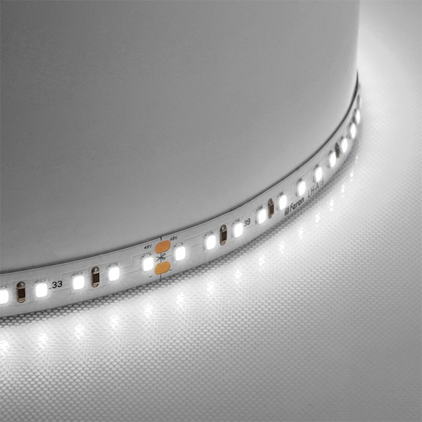 48792 Светодиодная лента Feron LS420 120SMD(2835) 8W/м 4000K 48V IP20 40000x10x1.22mm стабилизированная фото 4