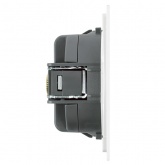 TV розетка простая Stekker Мия RST00-3108-01 75 Ом 5-862МГц белая магнолия