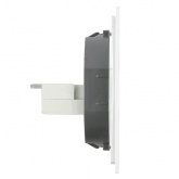Розетка двойная компьютерная Stekker Мия RST00-3111-01 RJ45+RJ45 кат.5e, белая магнолия