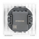 Кабельный вывод Stekker Мия RST00-3119-01, белая магнолия