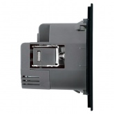 Розетка с заземлением со шторками Stekker Мия RST16-3119-05 16A USB тип A и C, черный бархат