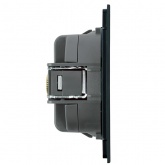 TV розетка простая Stekker Мия RST00-3108-05 75 Ом 5-862МГц черный бархат