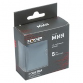 TV розетка простая Stekker Мия RST00-3108-05 75 Ом 5-862МГц черный бархат