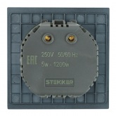 Диммер Stekker Мия RSW10-3106-05 1200/500Вт, черный бархат