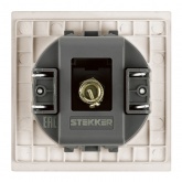 TV розетка простая Stekker Мия RST00-3108-08 75 Ом 5-862МГц пудровый жемчуг