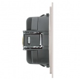 TV розетка простая Stekker Мия RST00-3108-08 75 Ом 5-862МГц пудровый жемчуг
