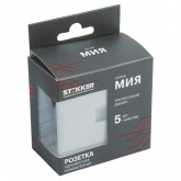 Розетка компьютерная Stekker Мия RST00-3117-08 RJ-45 кат.5e, пудровый жемчуг