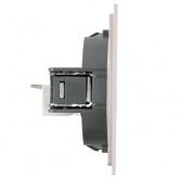 Розетка компьютерная Stekker Мия RST00-3117-08 RJ-45 кат.5e, пудровый жемчуг
