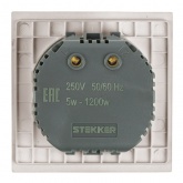 Диммер Stekker Мия RSW10-3106-08 1200/500Вт, пудровый жемчуг