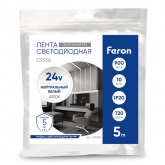 Светодиодная COB лента Feron LS536 720SMD(2110) 10W/м 4000К 24V freecut IP20 5000x8x1.8mm