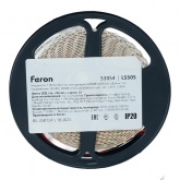 Лента светодиодная Feron LS505 120SMD(2835) 11W/м 3000K 24V freecut IP20 5000x5x1.5mm теплый белый