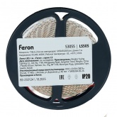 Лента светодиодная Feron LS505 120SMD(2835) 11W/м 4000K 24V freecut IP20 5000x5x1.5mm белый