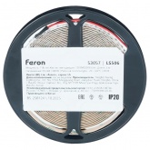Лента светодиодная Feron LS506 120SMD(2835) 11W/м 3000К 24V freecut IP20 5000x8x1.22mm теплый белый