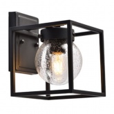 Светильник садово-парковый Прованс Feron PL701 60W E27 230V IP44 черный квадрат на стену вниз