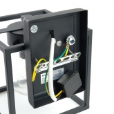 Светильник садово-парковый Прованс Feron PL701 60W E27 230V IP44 черный квадрат на стену вниз