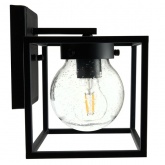 Светильник садово-парковый Прованс Feron PL701 60W E27 230V IP44 черный квадрат на стену вниз