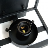 Светильник садово-парковый Прованс Feron PL701 60W E27 230V IP44 черный квадрат на стену вниз