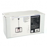 Светильник садово-парковый Прованс Feron PL705 60W E27 230V IP44 черный квадрат на цепочке