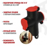 Колодка ЭРА KB-3e-R-IP44 3х2P+E 16A IP44 красная