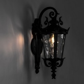 Светильник садово-парковый Прага PL4002 E27 230*275*520мм черный (на стену вниз)