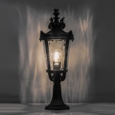 Светильник садово-парковый Прага PL4004 E27 230*230*570мм черный на постамент