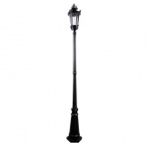 Светильник садово-парковый Прага PL4007 E27 230*230*2200мм черный (столб 2.26м)