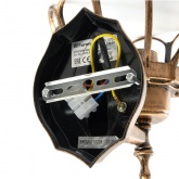 Светильник садово-парковый Сфера Feron PL3801 E27 220х260х380мм черное золото (на стену вверх)