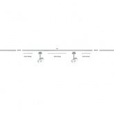 Светильник Paulmann LED Spot Inline Fourty 3,3W 2700K 222Lm 400mm для шинопровода URail