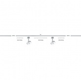 Светильник Paulmann LED Spot Inline Fourty 3,3W 2700K 222Lm 400mm для шинопровода URail