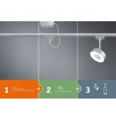 Светильник Paulmann Spot Pure I max. 1x10W GU10 для шинопровода URail хром матовый