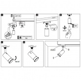 Светильник Paulmann Spot Pure I max. 1x10W GU10 для шинопровода URail хром матовый