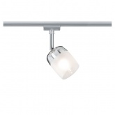 Светильник Paulmann Spot Blossom max. 10W G9 для шинопровода URail хром мат, прозрачное/сатин стекло