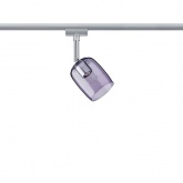 Светильник Paulmann Spot Blossom max. 1x10W G9 для шинопровода URail хром матовый/сиреневое стекло
