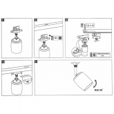 Светильник Paulmann Spot Blossom max. 1x10W G9 для шинопровода URail хром матовый/сиреневое стекло