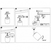 Светильник Paulmann Spot Blossom max. 1x10W G9 для шинопровода URail хром матовый/желтое стекло