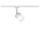 Светильник Paulmann Spot Blossom max. 10W G9 для шинопровода URail белый, прозрачное/сатин стекло