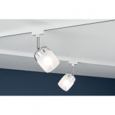 Светильник Paulmann Spot Blossom max. 10W G9 для шинопровода URail белый, прозрачное/сатин стекло