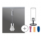 Подвесной светильник Paulmann 2Easy Basic Pendulum max. 20W E27 1,5m для шинопровода URail хром/мат